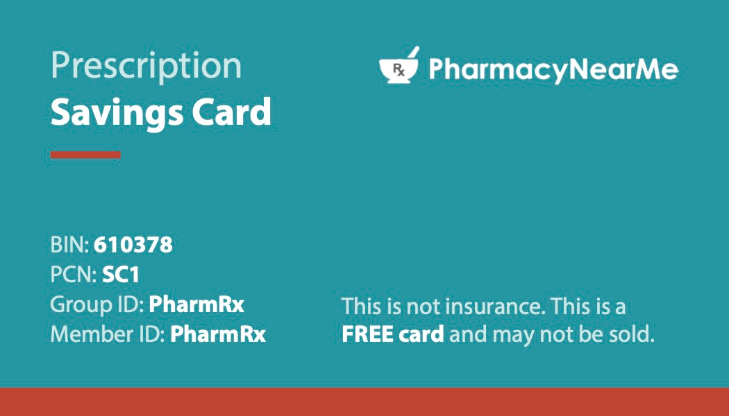 Prescription Discount Card Front